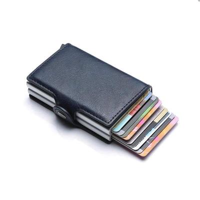 Carbon Fiber Credit Card Holder Mens Double Anti Rfid Bank C