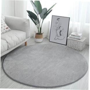 Round Fluffy Area Rug for Bedroom Soft Shaggy Carpet Circle