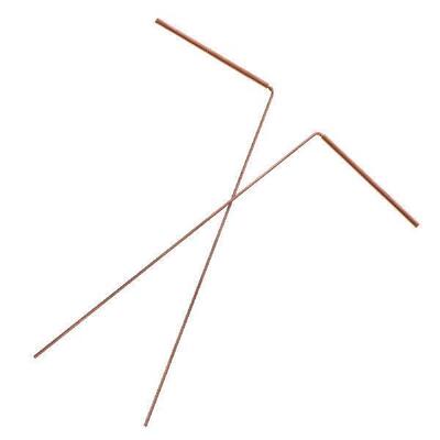 2 Pcs Stop UV Flashlight Metal Dowsing Rod Pen Copper Rods