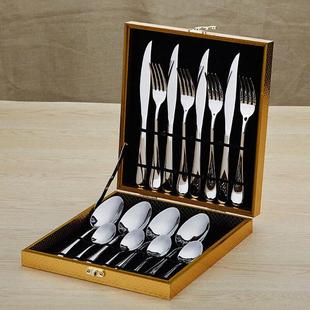 cutlery set knife western spoon steak fork box tableware