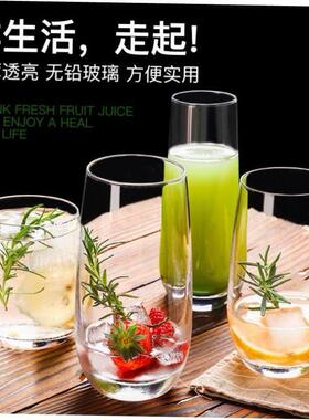 Transparent drinking glass heat-resistant water cup tea cup