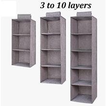 10 layers clothes hanging bags organizer storage cabinet