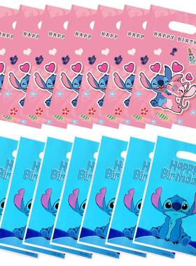 Lilo & Stitch Pink Blue Candy Bag Handle Gift Bag Girls Boys