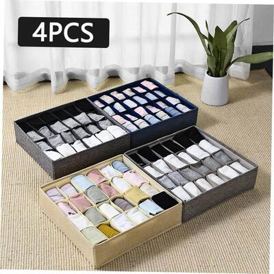 1PCS Storage Boxes Underwear Divider Drawer Lidded Closet Or