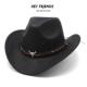 Cowboy Fedora Jazz Western Hat 男女毛呢西部牛仔礼帽爵士帽