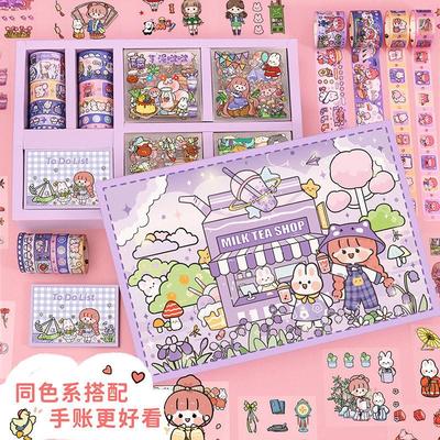 waterproof asthetic stickers sticker set 日韩可爱贴纸樱花