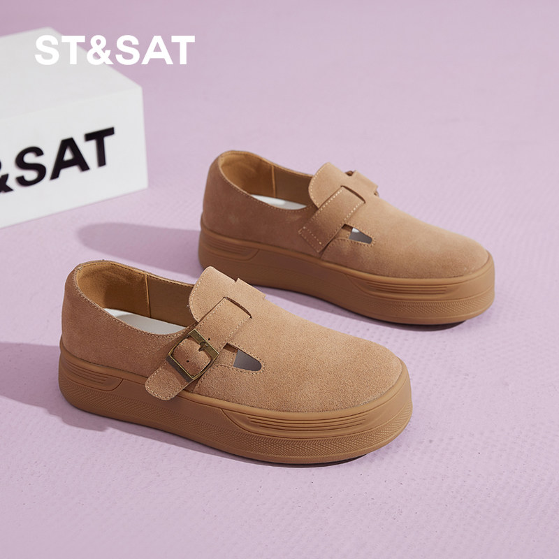 星期六勃肯鞋女2024秋季新款女鞋女款爆款春秋全包单鞋懒人一脚蹬