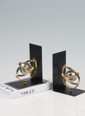 家居装饰摆件玄关柜书房儿童房电脑桌摆设水晶球书靠书挡摆设软装