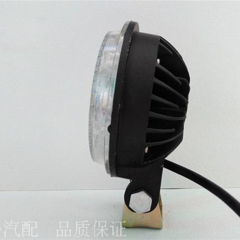 12V24伏通用LED射灯工程车x灯倒车灯边灯加装灯led3寸四灯珠圆大