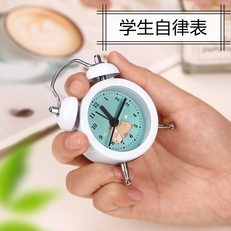 迷你小闹钟起床神器新款儿童男孩女孩简约床头创意电子时钟学生用