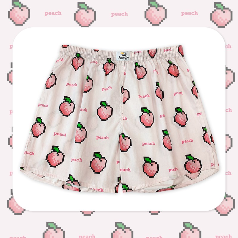 内裤男士阿罗裤居家睡裤短裤平角宽松纯棉大裤衩卡通薄夏季女大码