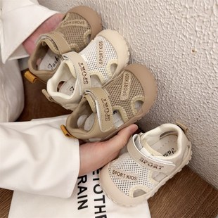 男童凉鞋包头软底夏天机能鞋宝宝防踢运动休闲沙滩鞋1-2-3岁新款