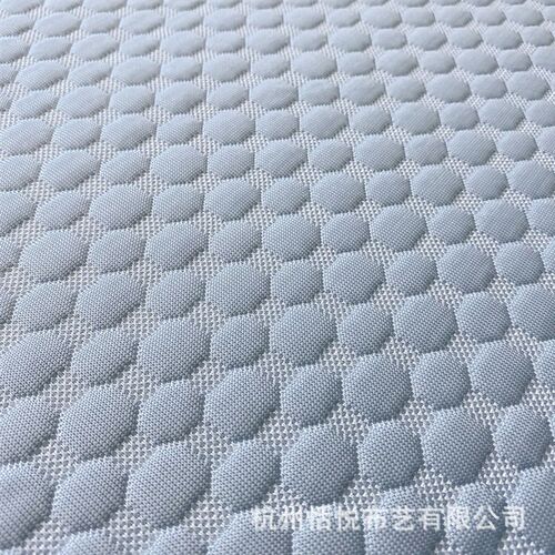 厂家现货冰丝凉感床垫面料 针织布空气层面料乳胶床垫记忆枕