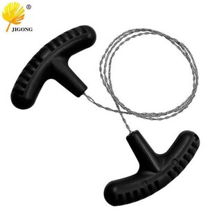 不锈钢手拉钢丝锯绳 多用途迷你口袋F锯钢丝锯 户外野营求生装备