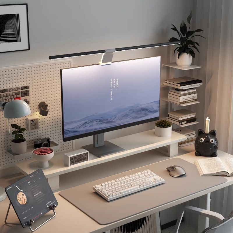 台式电脑增高架实木办公室显示屏垫高底座配件宿舍桌面抬高键盘收