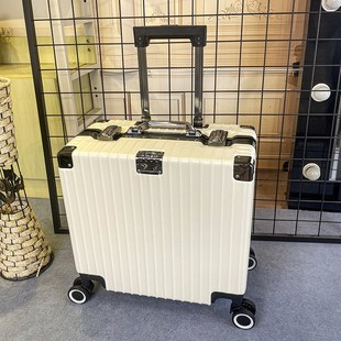 18寸铝框拉杆行李箱可登机20带上飞机免托运出差密码横款正方形