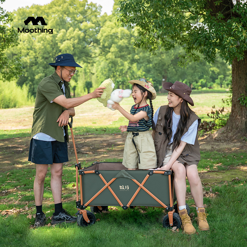 牧行户外露营车手推车可折叠儿童营地车野餐手拉车旅行车爸爸带娃