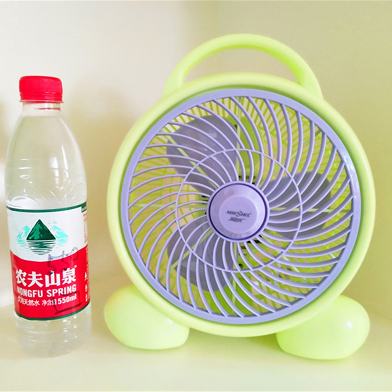 美诗儿小风扇插电迷你宿舍小电风扇办公桌面台式风扇家用转页台扇