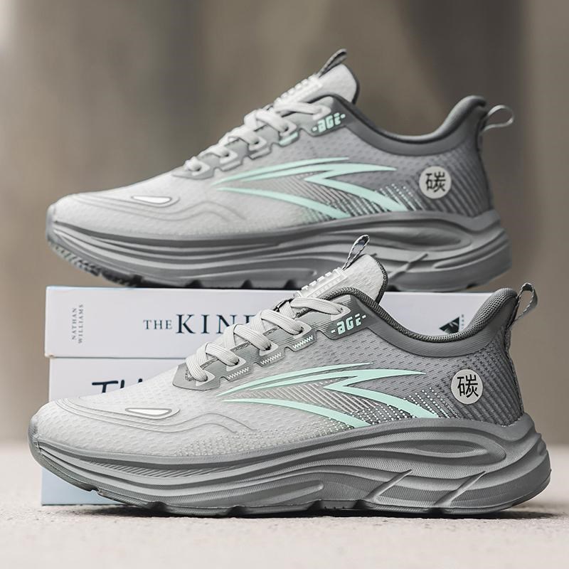 新款特大码男鞋45透气网面运动鞋46软底减震跑步鞋47百搭老爹鞋48