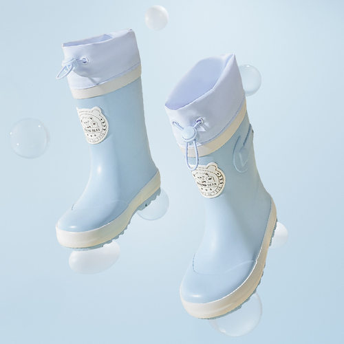 儿童雨鞋男童女童胶鞋防滑水鞋小学生上学专用2023新款宝宝雨靴