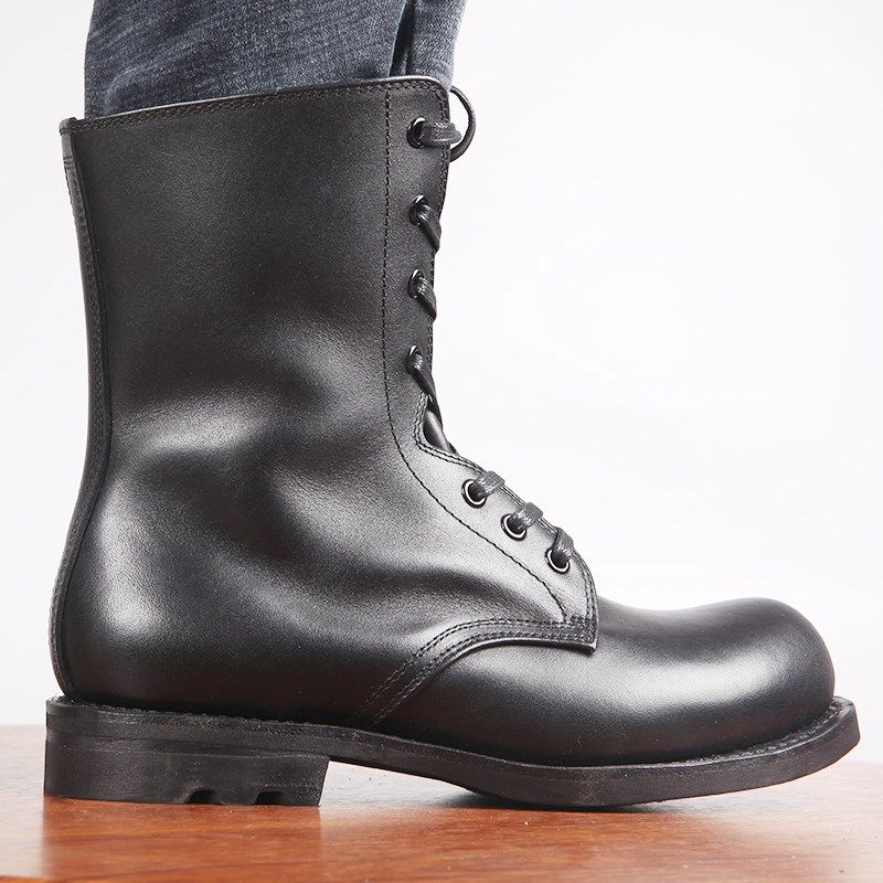 3516厂78式飞行靴拉链快脱高筒马丁靴摩托机车靴头层牛皮马丁靴男