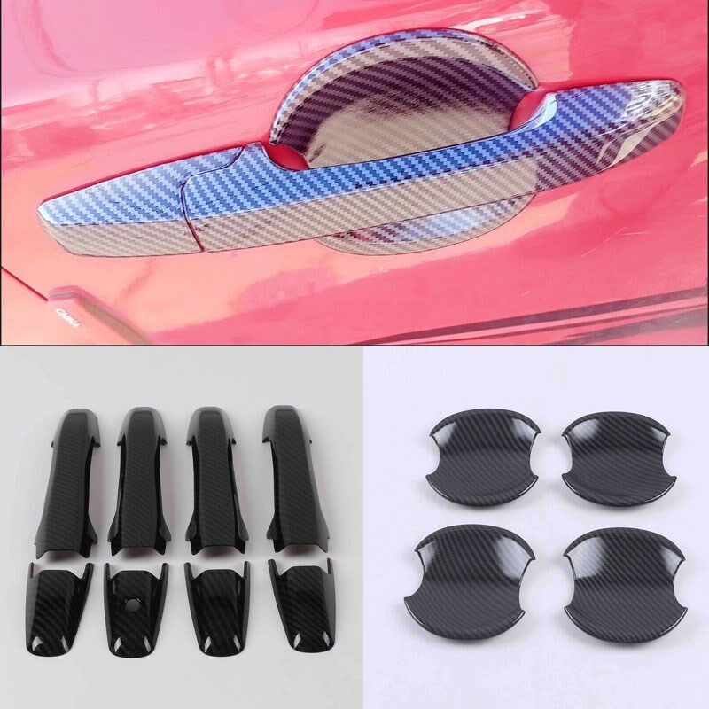 12-16-20款思域拉手装饰八九十代外拉手盖思铭门把手门碗碳纤改装