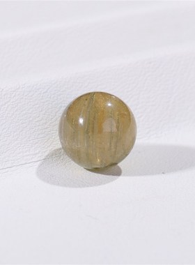 天然浅黄色碧玺散珠子手链diy男女士手串项链手工11.5mm串珠23号