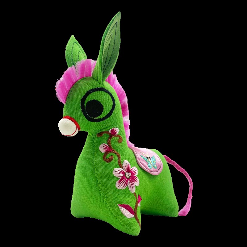 手工艺品特色家居装饰绣花毛驴J节庆礼物香包蘭庆阳芳