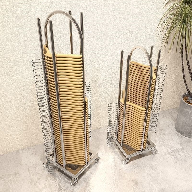 不锈钢衣架收纳架服装店衣撑架女装裤架收纳推车整理神器童装衣架