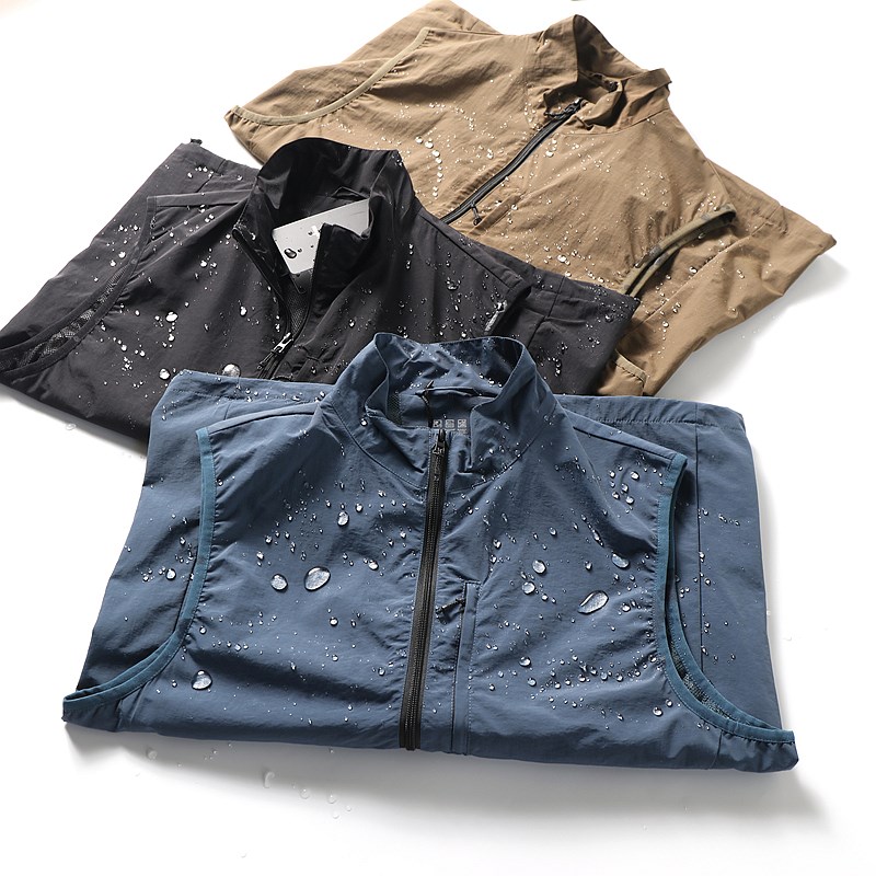 日系户外机能外贸男装春季男女情侣防风背心休闲百搭马甲外套