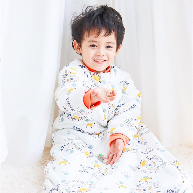 婴儿睡袋秋冬夹棉宝宝长袖一体式加厚睡衣新生儿拉链式功能防踢被,婴童用品,睡袋/防踢被,淘宝优惠券,粉丝福利购,淘宝优惠卷