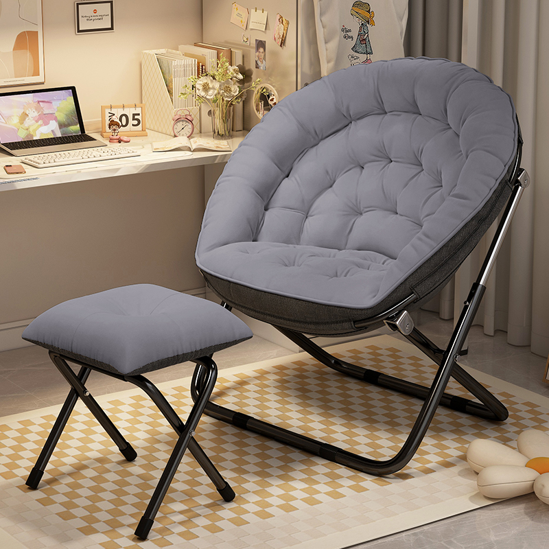 沙发椅宿舍椅子大学生单人休闲电脑椅躺椅折叠午休家用卧室懒人椅