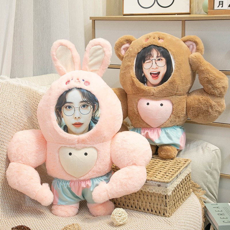 抱枕定制可印照片diy来图人形公仔腹肌玩偶娃娃睡觉生日女男朋友