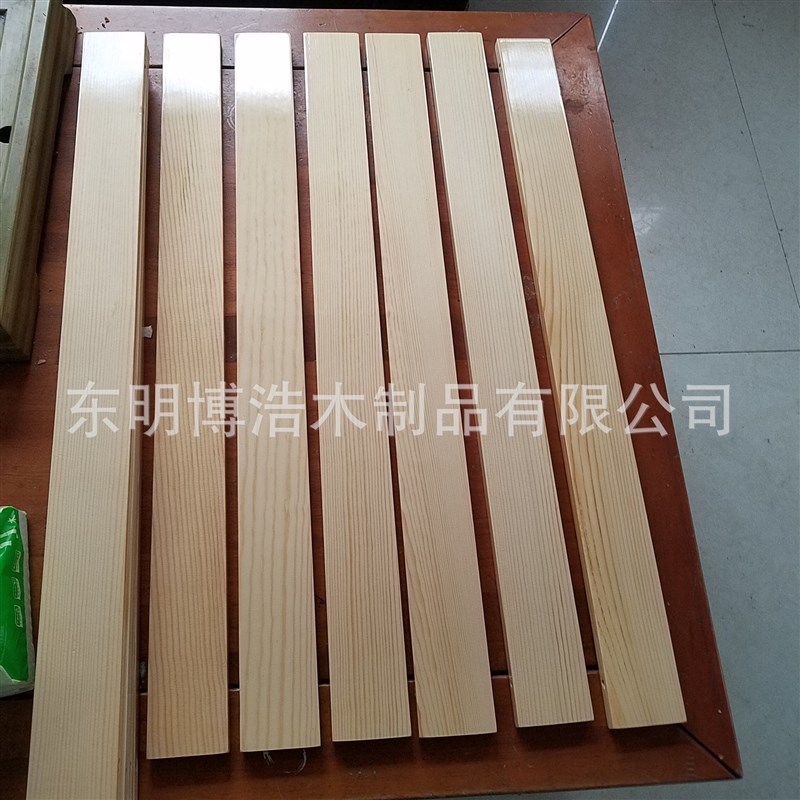 厂家制作规格尺寸杨木条床板条羽毛球柄