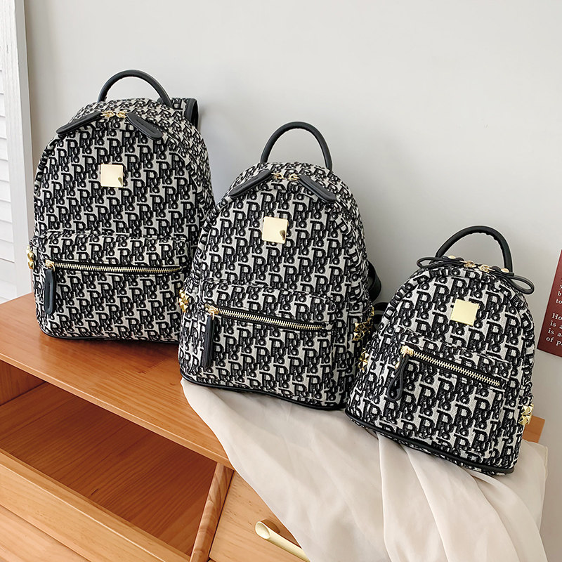 网红背包女双肩包包2021新款潮时尚法国小众高级感书包大学生爆款