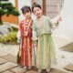 连衣裙 古风小女孩唐装 汉服女童春秋超仙中国风公主裙2025新款 秋季