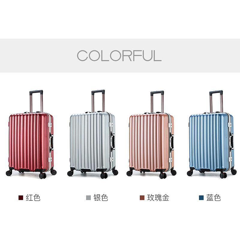 结婚箱子新娘陪嫁箱铝框拉杆x箱万向轮红色行李箱婚庆密码箱旅行