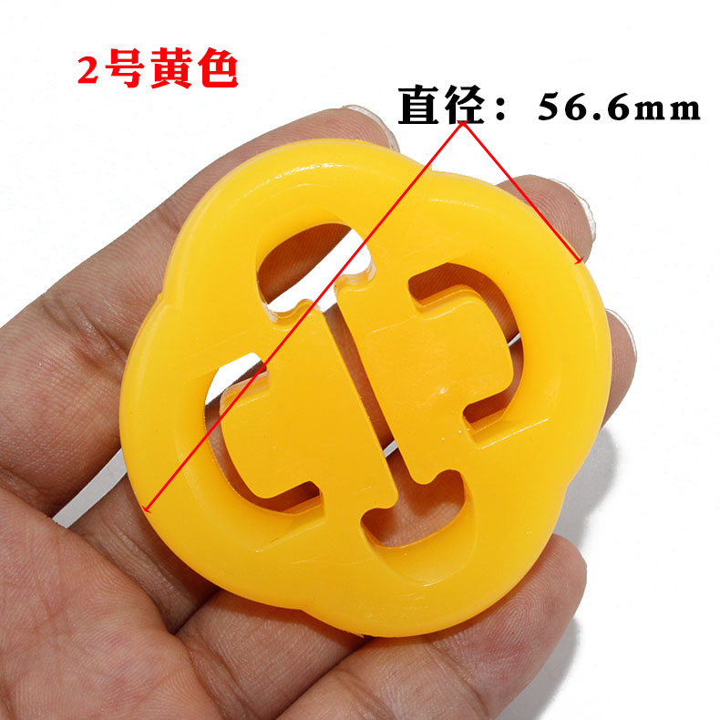 适配大众捷达王普桑塔纳超人排气管消声器圆吊圈梅花吊耳O型吊环