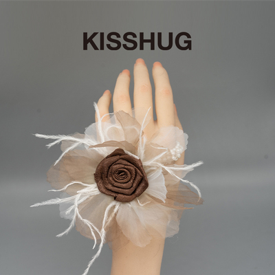 独家原创山茶花发圈手工制作