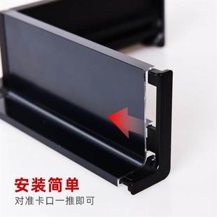 灯带橱柜免拉手装灯型材隐形厨房柜体抽屉柜门把手型材转角堵头款