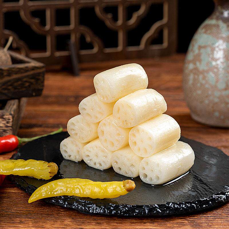 华贵洪湖香莲粗藕带酸辣泡椒藕带商用泡小藕即食开味下饭泡菜400g