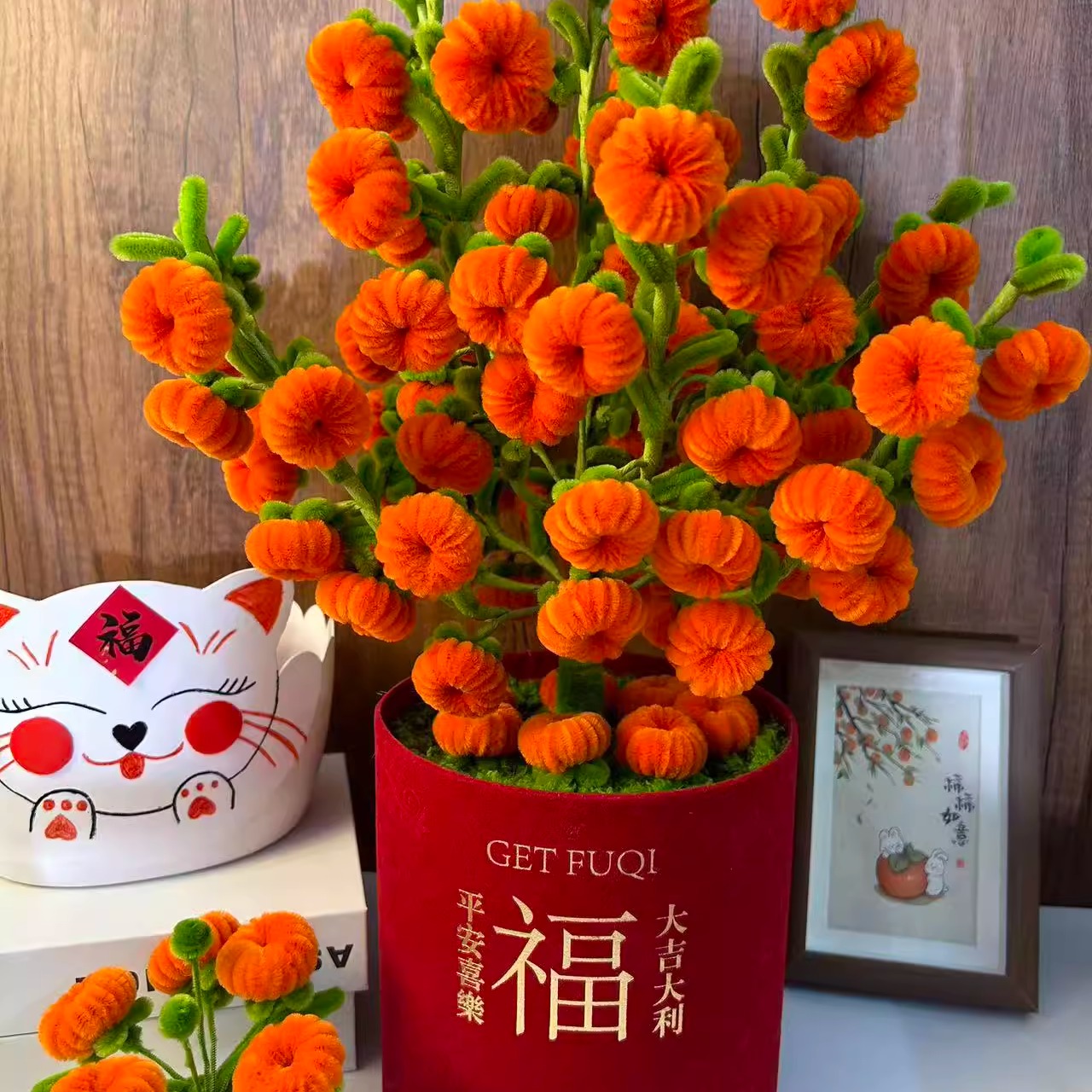 【可做88支送大福桶】扭扭棒稻穗麦穗手工五谷丰登diy材料包仿真