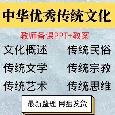 中华优传文化全套教DGJ案word+全套0课件ppt+统赠送A1秀11