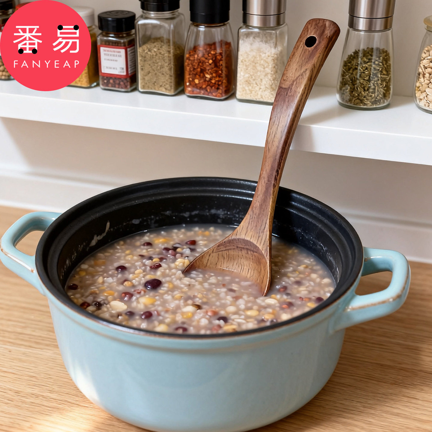 汤勺/木A1pn008-木质长柄家居日用木勺子厨房锅勺木质木头汤匙图片