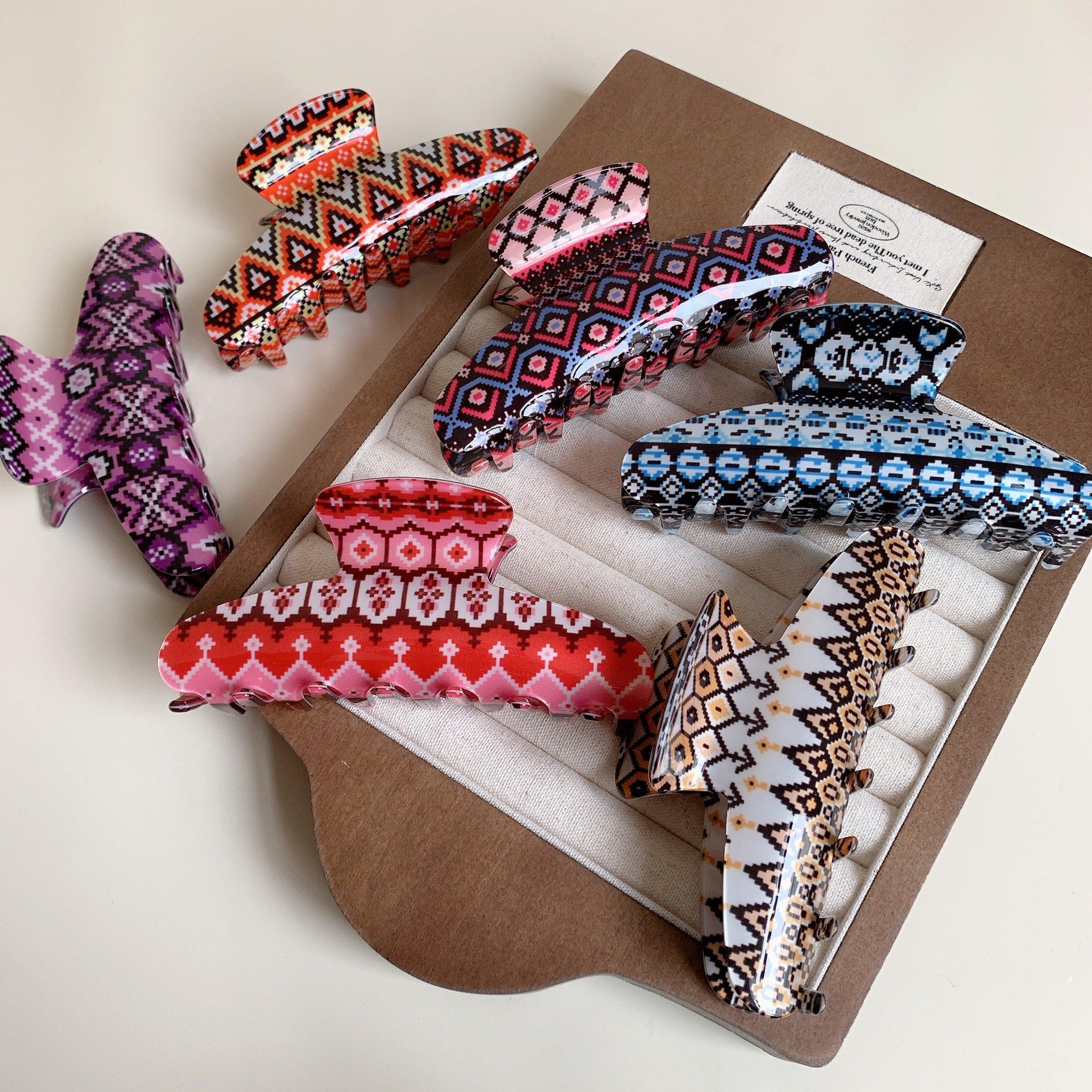 优雅气质格纹发夹女后脑勺发抓鲨鱼夹2026新款夹子头饰高级感抓夹,饰品/流行首饰/时尚饰品新,发饰,淘宝优惠券,粉丝福利购,淘宝优惠卷