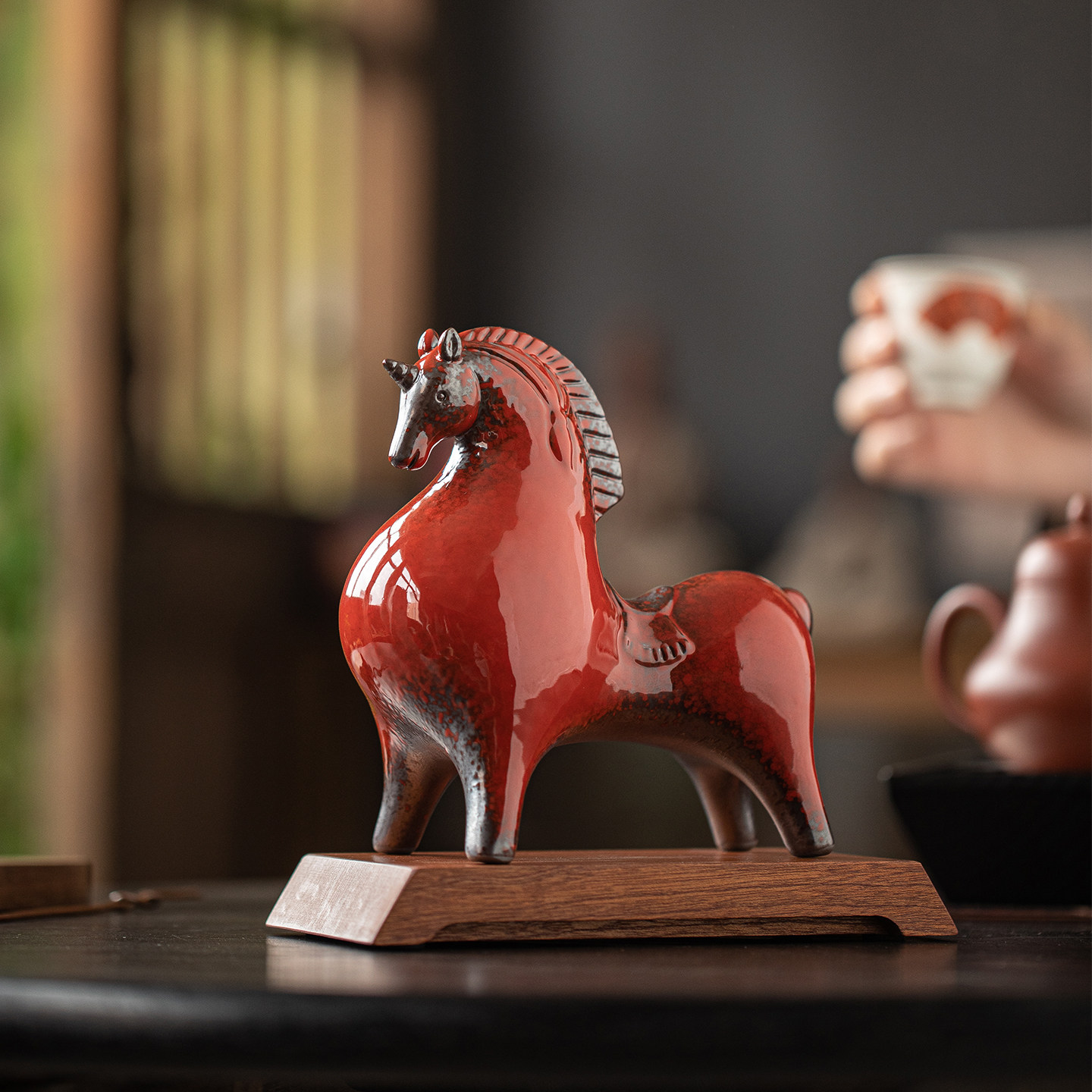 一马当先陶瓷唐马茶宠摆件招财红色生肖马家居茶室茶桌面装饰礼品,餐饮具,茶宠摆件,淘宝优惠券,粉丝福利购,淘宝优惠卷