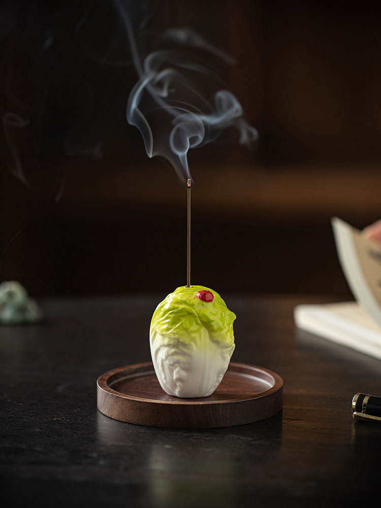 创意陶瓷白菜线香炉香炉烛台百彩家用香炉桌面小香炉装饰品,餐饮具,茶道/香炉,淘宝优惠券,粉丝福利购,淘宝优惠卷