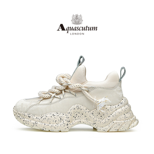 Aquascutum雅格狮丹 英伦风时尚潮流休闲老爹鞋系带运动单鞋女
