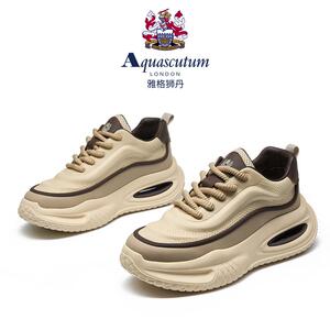 Aquascutum雅格狮丹1851【百年品牌】秋冬季厚底增高休闲运动男鞋