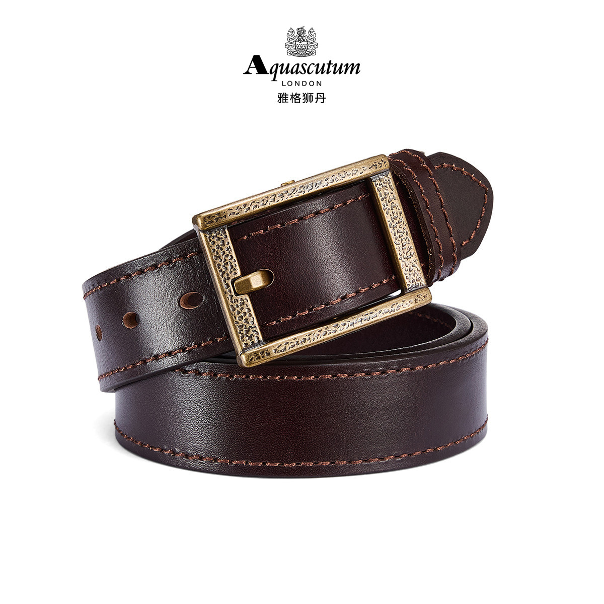 Aquascutum雅格狮丹1851百年品牌腰带男头层牛皮合金扣头皮带礼盒,服饰配件/皮带/帽子/围巾,腰带/皮带/腰链,淘宝优惠券,粉丝福利购,淘宝优惠卷